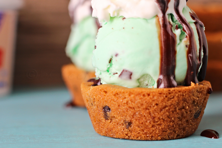 Chocolate Chip Cookie Cup Sundae