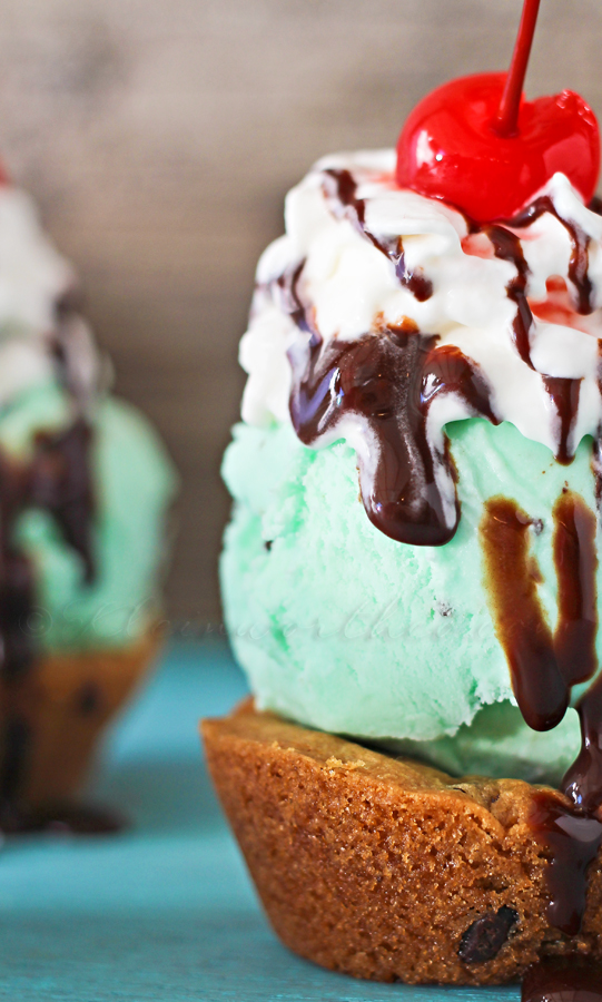 Chocolate Chip Cookie Cup Sundae