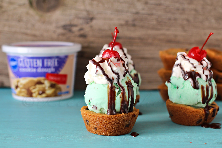 Chocolate Chip Cookie Cup Sundae