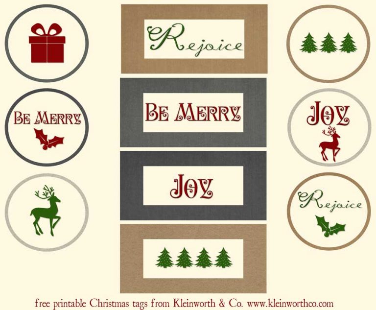 Buffalo Check Free Printable Gift Tags - Yummi Haus