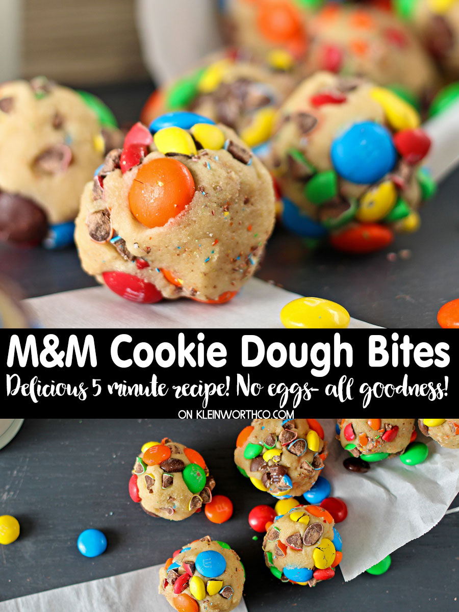 M&M's Cookie Dough Bites