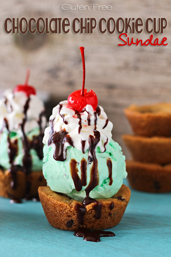 Chocolate Chip Cookie Cup Sundae