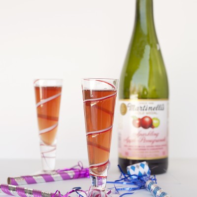 Sparkling Cider New Year's Eve Mocktail