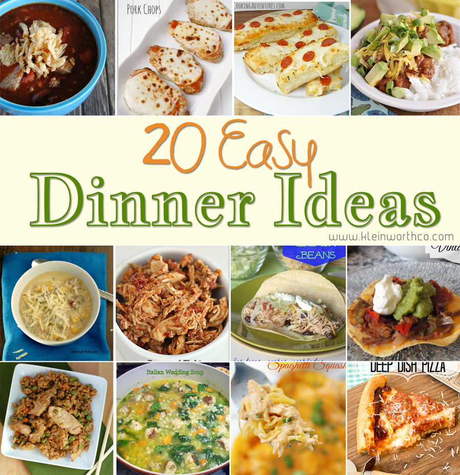 40 Nights of Dinner Ideas - Kleinworth & Co