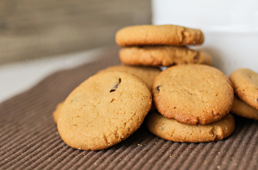 Mini Peanut Butter Chocolate Chip Cookies from Kleinworth & Co. www.kleinworthco.com