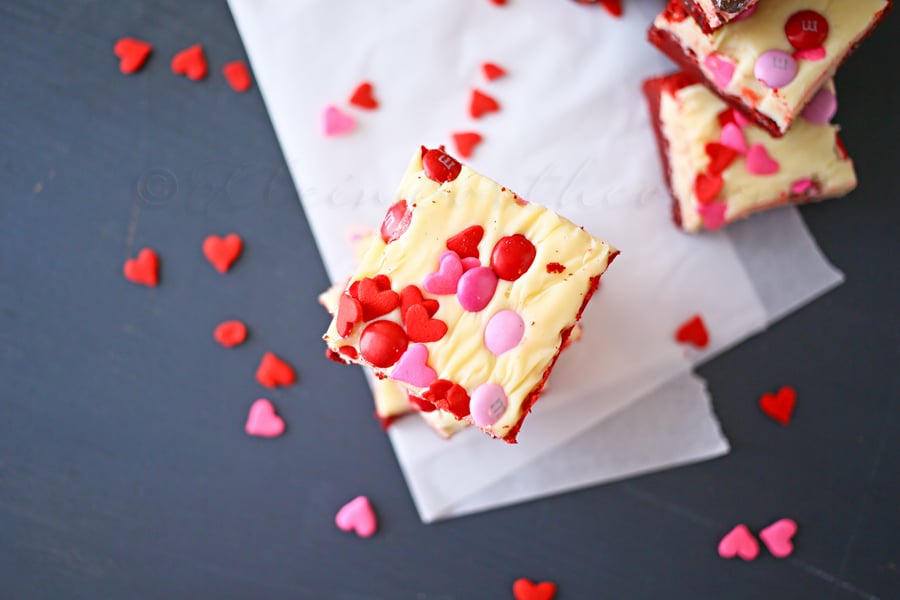 Valentine Red Velvet Brownies