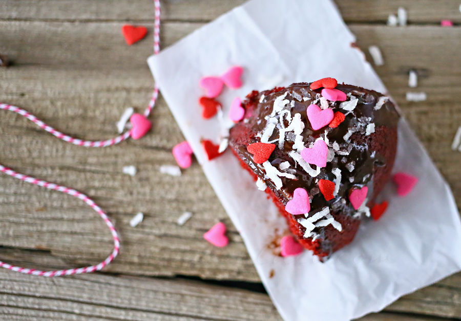 Red Velvet Bundt Cake w/ Kahlua Ganache