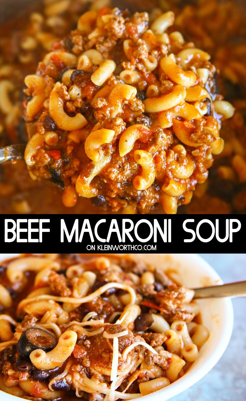 Beef Macaroni Soup