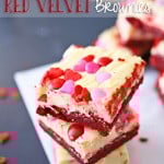 Valentine Red Velvet Brownies