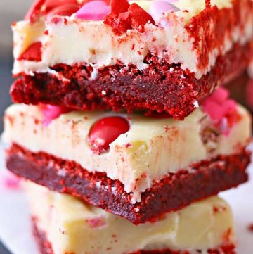 Valentine Red Velvet Brownies recipe