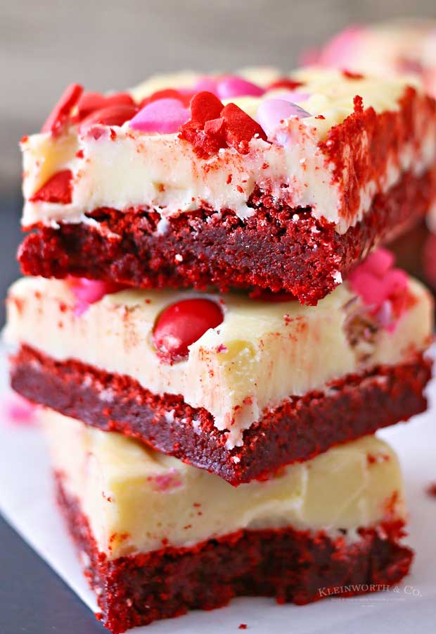 Valentine Red Velvet Brownies recipe