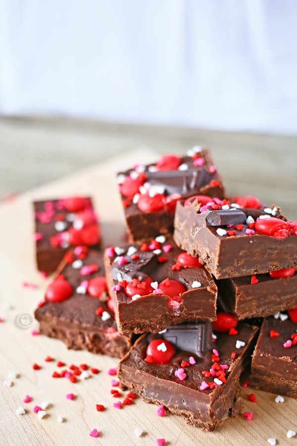 Red Hot Dark Chocolate Fudge