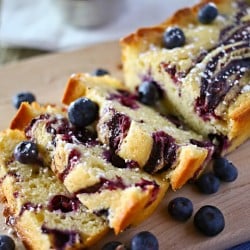 Blueberry Swirl Pound Cake