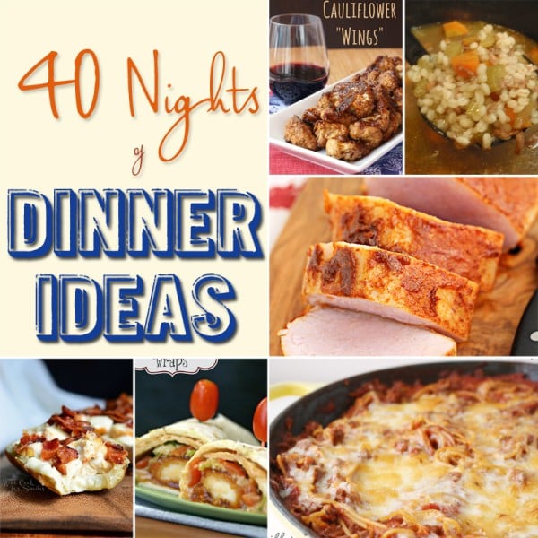 The Easy Dinner Recipes Meal Plan - Week 1 - Taste of the Frontier