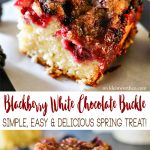 Blackberry White Chocolate Buckle