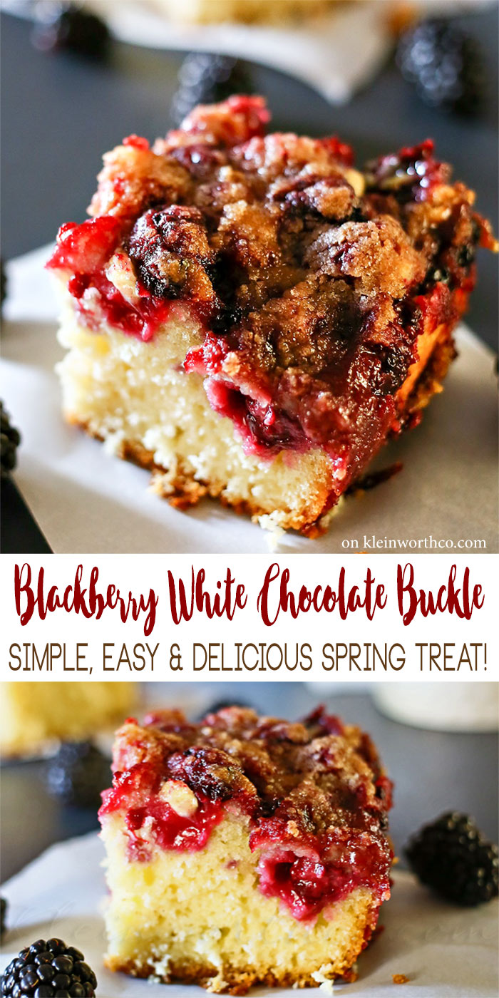 Blackberry White Chocolate Buckle