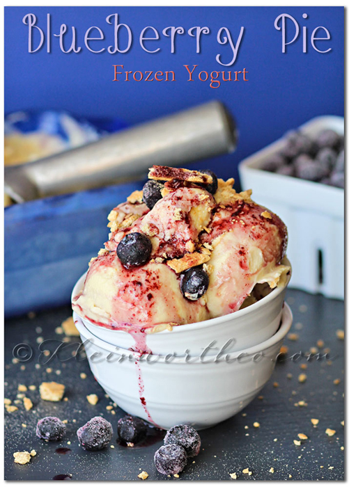 Blueberry Pie Frozen Yogurt