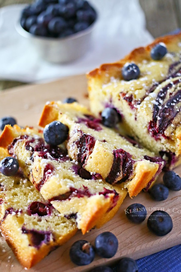 Blueberry Swirl Pound Cake