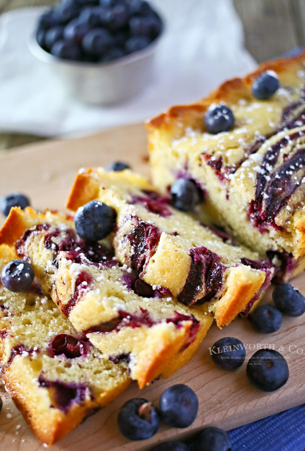 Blueberry Swirl Pound Cake