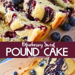 Blueberry Swirl Pound Cake