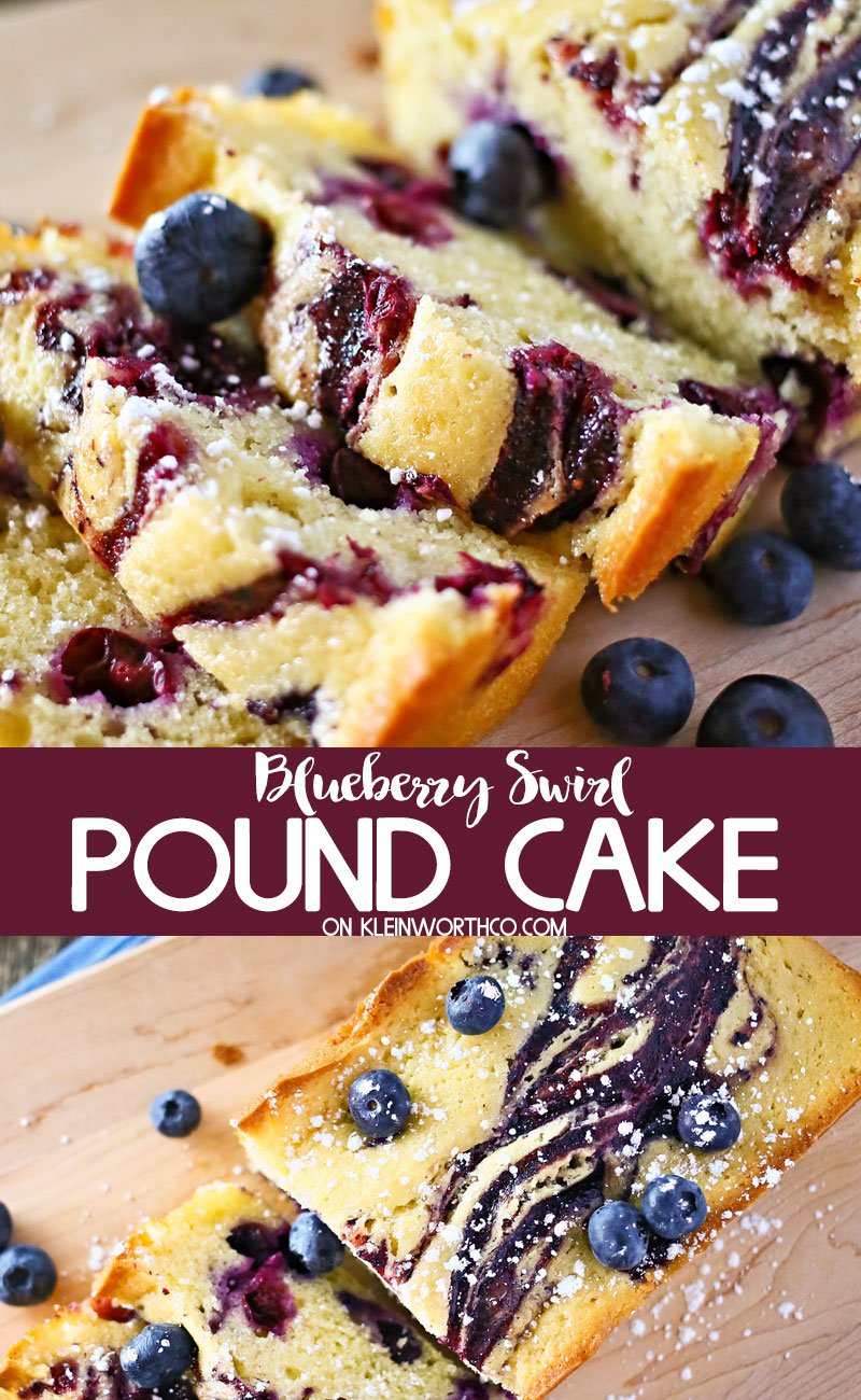 Blueberry Swirl Pound Cake