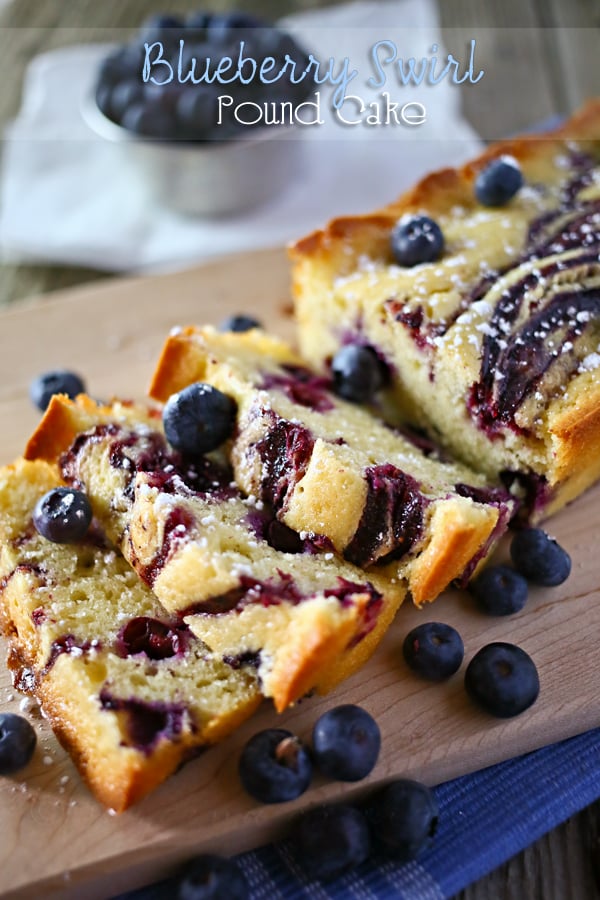 Blueberry Swirl Pound Cake