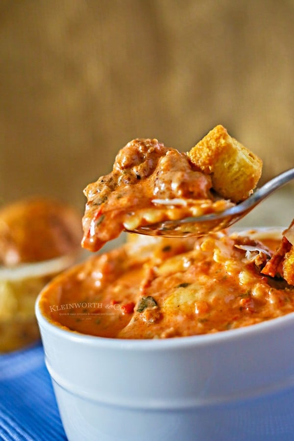 sausage ravioli soup