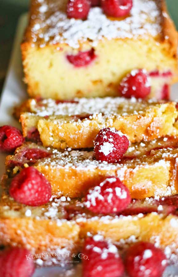 Dessert Raspberry White Chocolate Pound Cake