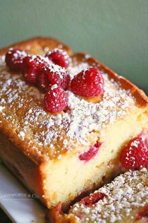 Raspberry White Chocolate Pound Cake recipe