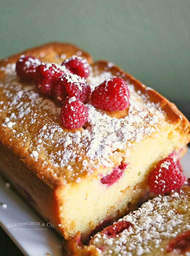Raspberry White Chocolate Pound Cake recipe