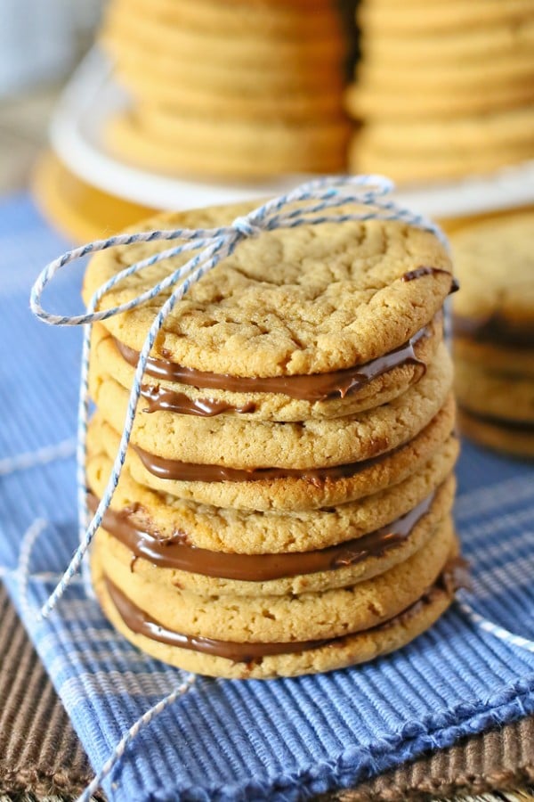 Peanut Butter Nutella Cookies