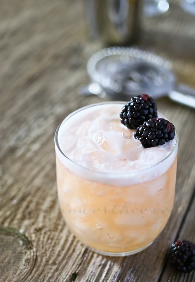 Blushing Whiskey Sour