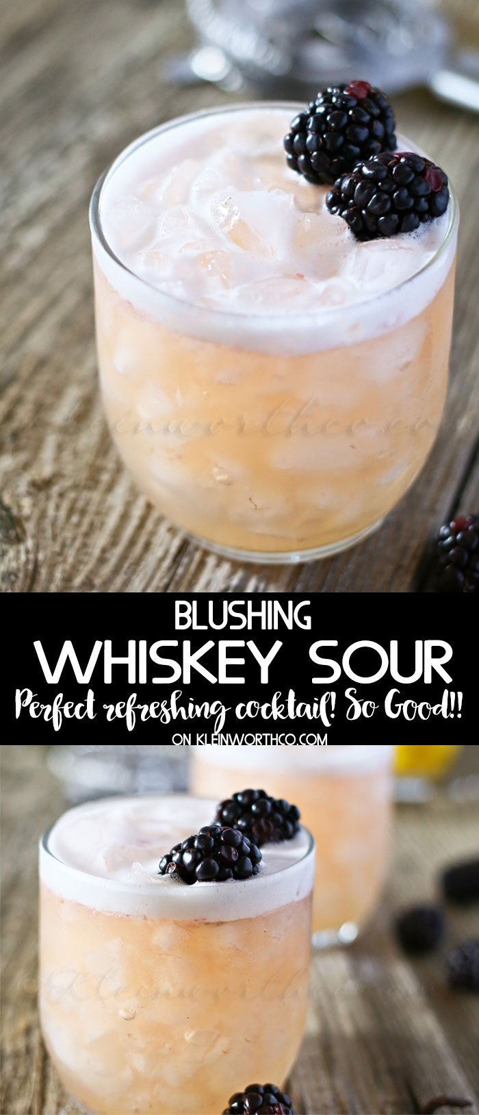 Blushing Whiskey Sour
