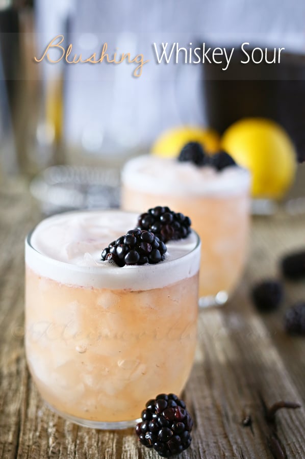 Blushing Whiskey Sour