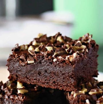 St Patrick's Day - Irish Cream Mint Brownies