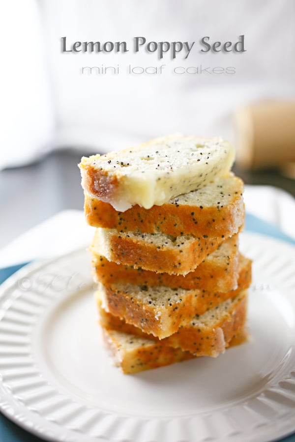 Lemon Poppy Seed Mini Loaf Cakes Kleinworth & Co