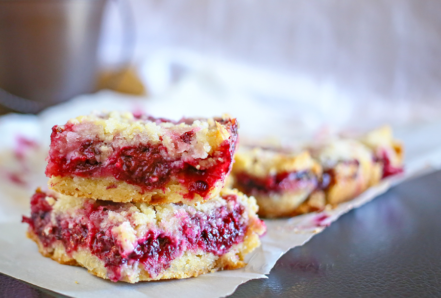 Blackberry Crumb Bars - summer dessert