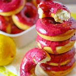 Lemon Poppy Seed Donuts w/ Lemon Blueberry Glaze