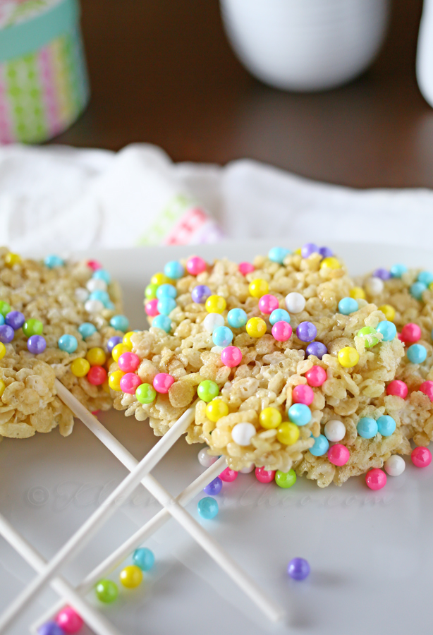 Easter Krispie Pops