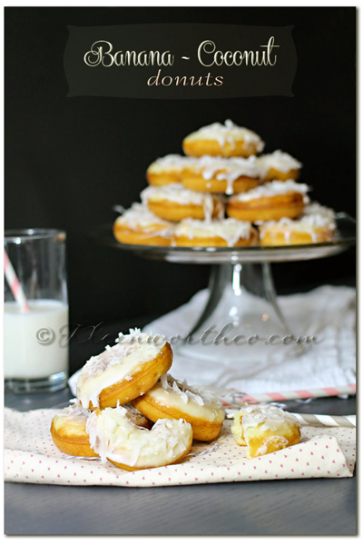 Banana Coconut Donuts