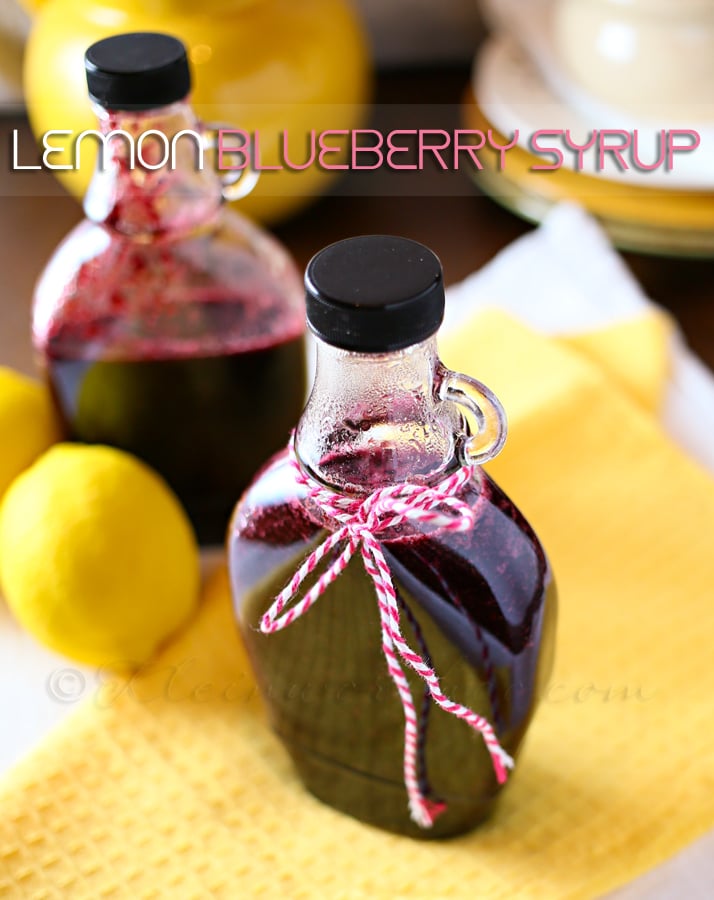 Lemon Blueberry Syrup