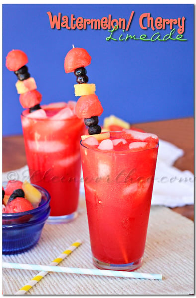 Watermelon Cherry Limeade