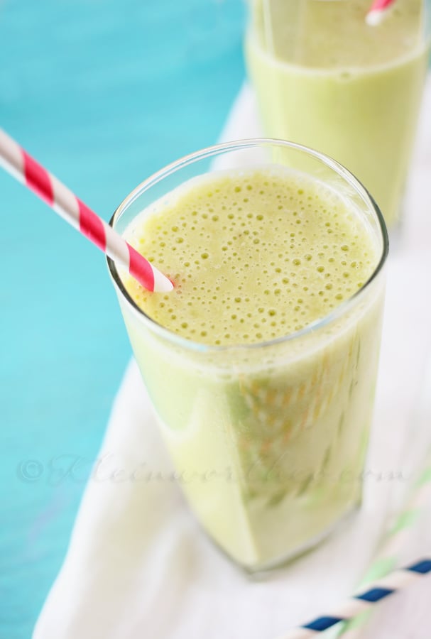 Green Tea Banana Smoothie www.kleinworthco.com