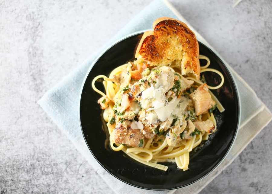 Chipotle Spinach Fettuccine