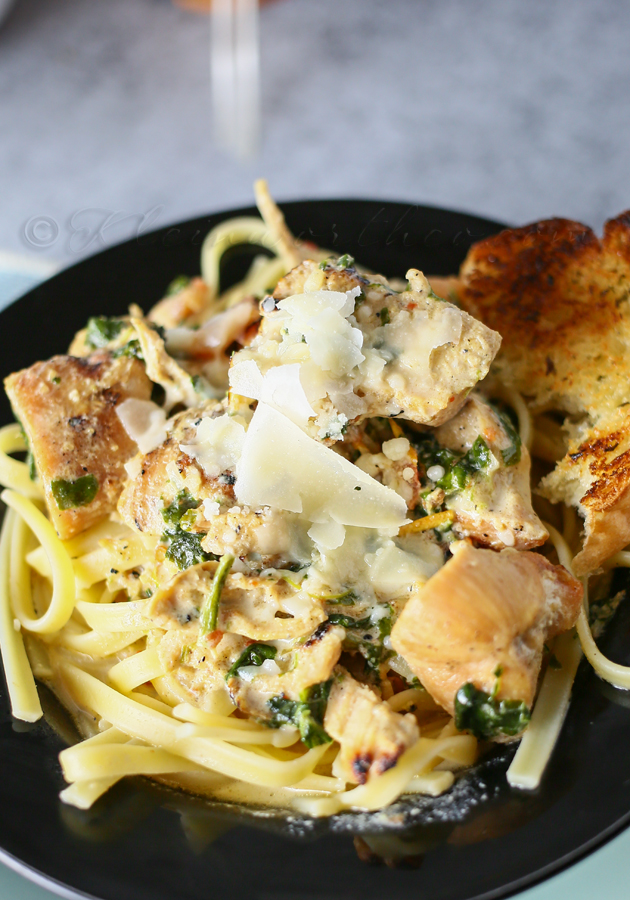 Chipotle Spinach Fettuccine