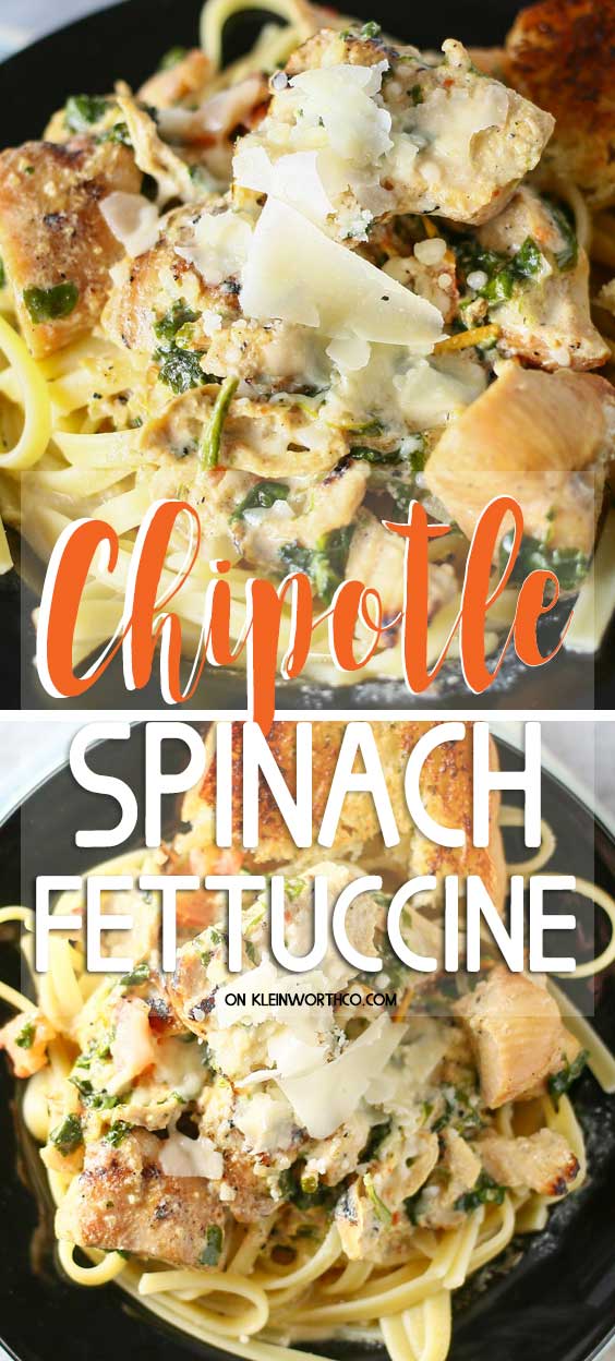 Chipotle Spinach Fettuccine