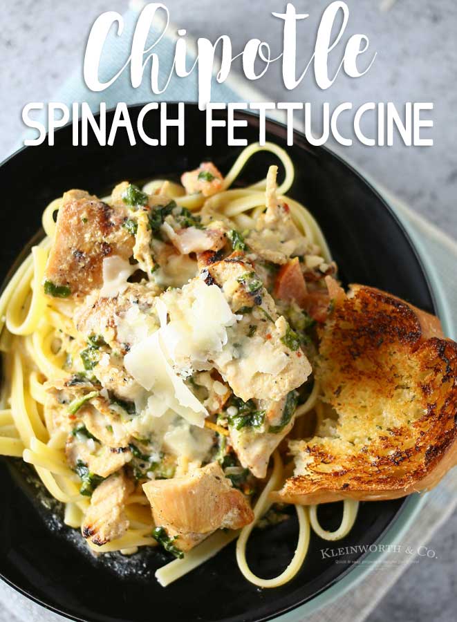 Chipotle Spinach Fettuccine