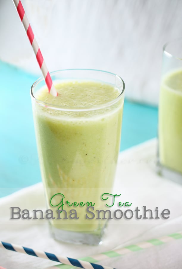 Green Tea Banana Smoothie www.kleinworthco.com