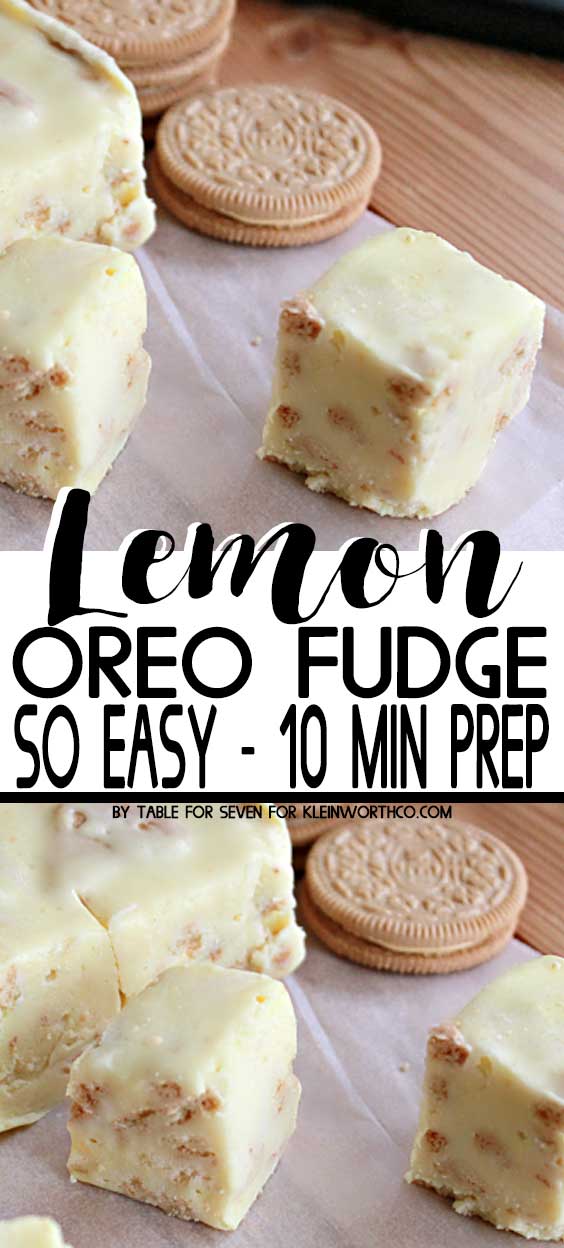 Lemon Oreo Fudge