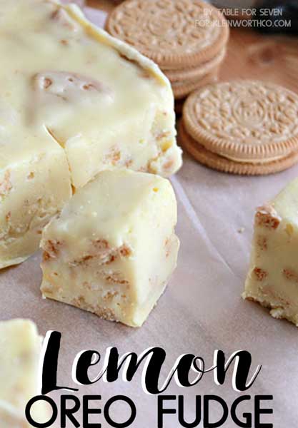 Easy Lemon Oreo Fudge